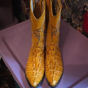 Yellow Western Boots